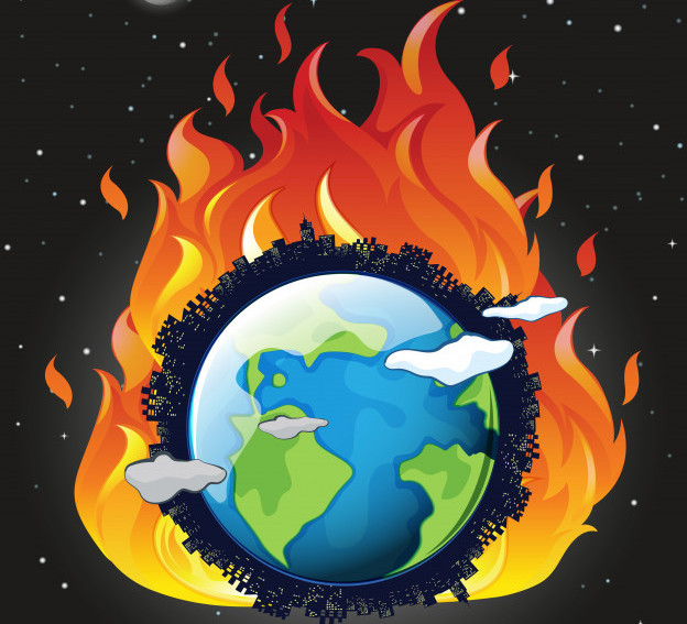 Earth on fire