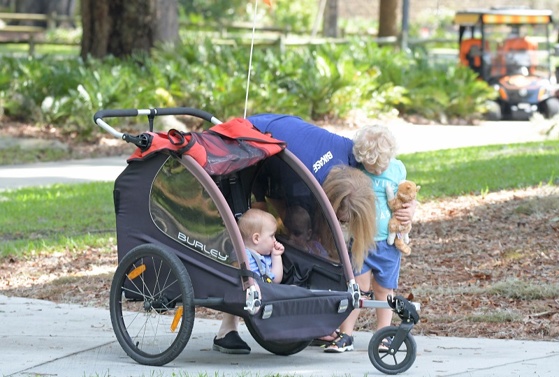 Family Going To See The Owls At Fenney Nature Trail