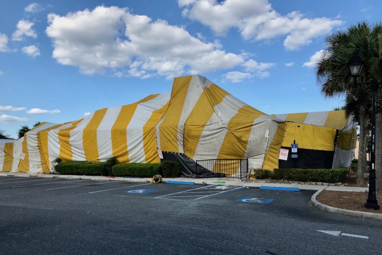 The International House Of Pancakes At Southern Trace Plaza Was Undergoing A Complete Fumigation On Monday.