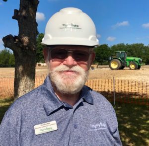 AAC Chairman Don Deakin wore a hardhat at Wednesdays groundbreaking AAC Chairman Don Deakin wore a hardhat at Wednesdays groundbreaking