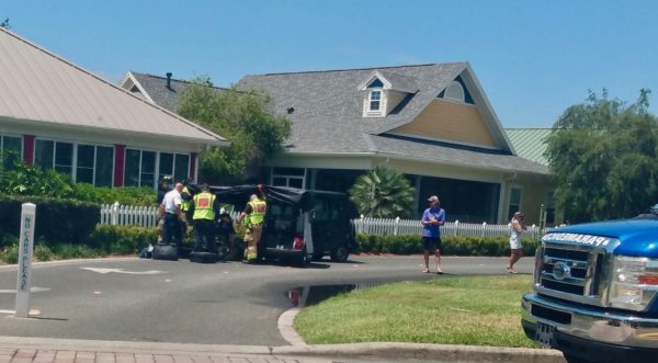 Emergency responders were on the scene of a golf cart accident on the golf cart path 1