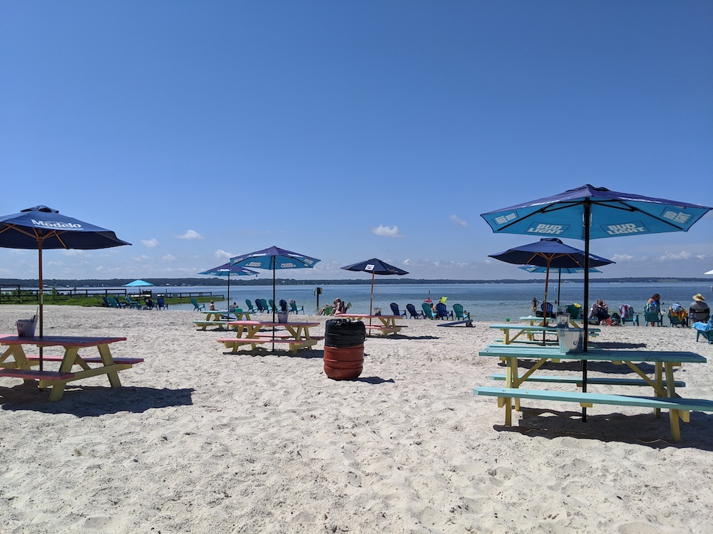 Public access beach near Gator Joes at Lake Weir