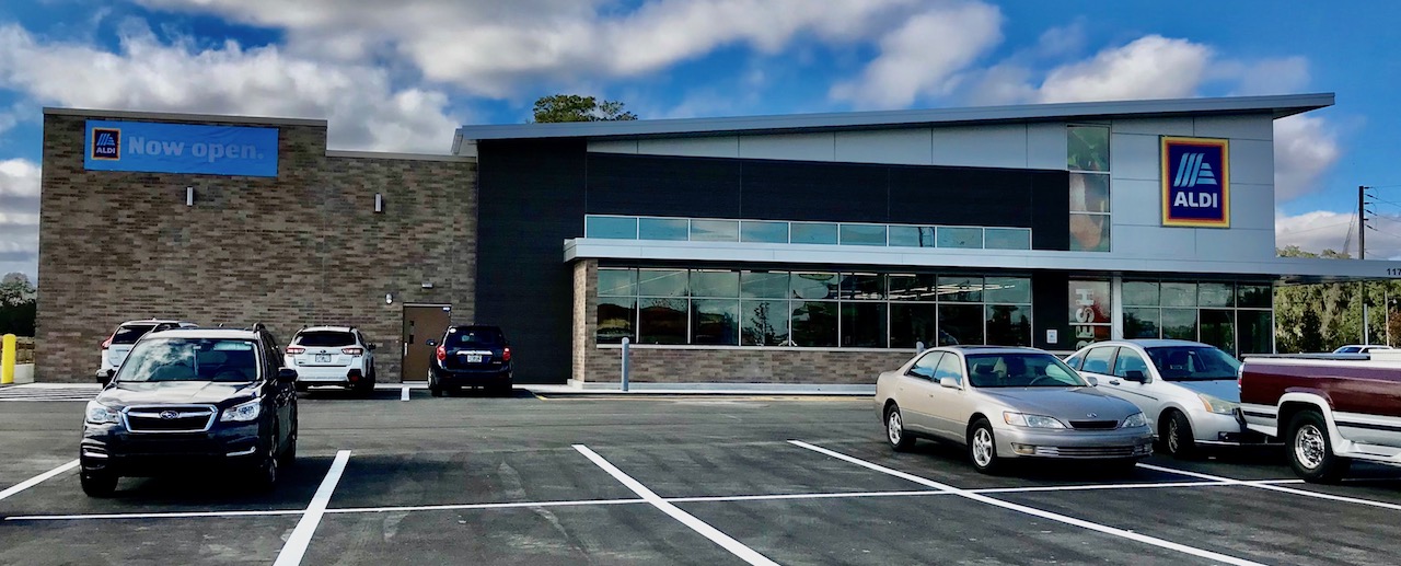 The Aldi grocery store in Oxford at U.S. 301 and County Road 466