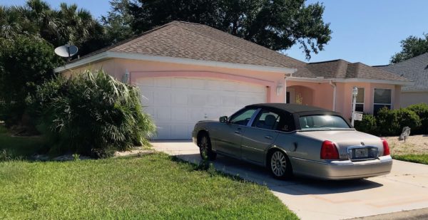 This car in a driveway in a home in The Villages was the subject of a deed compliance hearing