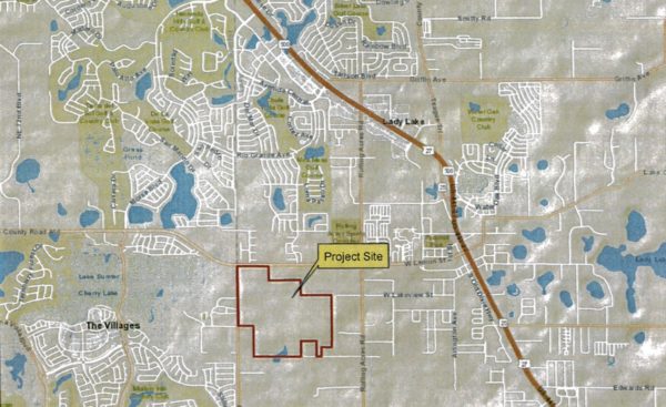 This map shows where the Meucci property is located and where the development will take place.