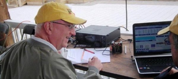 Ralph Whitacre during an Amateur Radio Club shortwave radio demonstration Ralph Whitacre during an Amateur Radio Club shortwave radio demonstration
