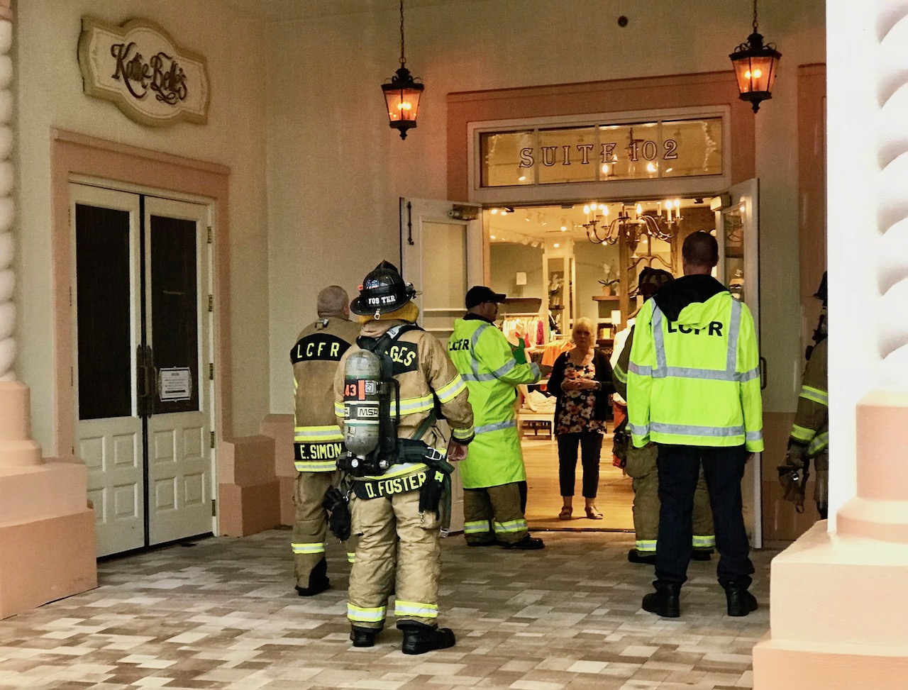 The call about smoke came from Soft Surroundings at Spanish Springs Town Square.