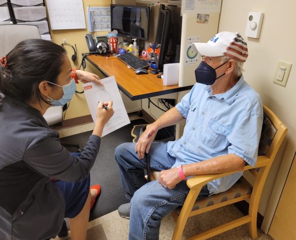 Jocelyn Almazan performs cognitive screening at The Villages Outpatient Clinic