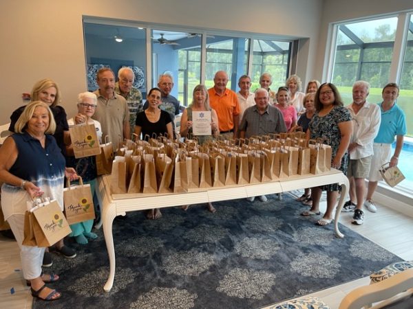 The Jewish Conservatives Club delivered bags of appreciation to construction workers in The Villages