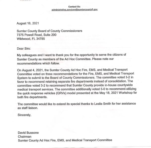 Chairman Bussone letter Chairman Bussone letter