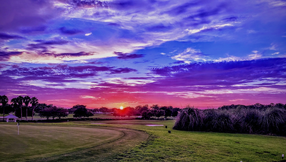 Gorgeous Sunset Over Golf Course In The Villages