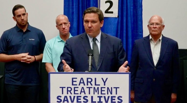 Governor Ron DeSantis announced the opening of a new Monoclonal Antibody Treatment Facility in The Villages