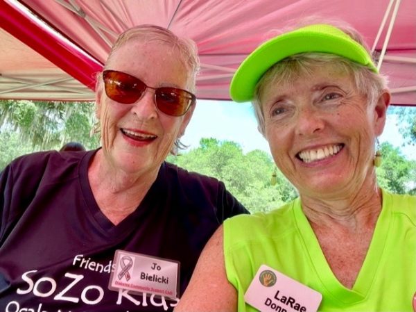 Jo Bielecki and LaRae Donnellan were amont those working the event Jo Bielecki and LaRae Donnellan were amont those working the event