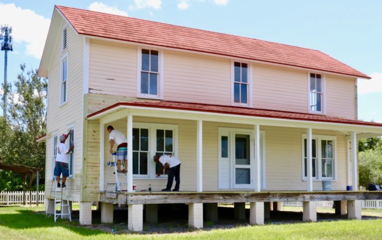 Restoration work has begun at the oldest house in The Villages