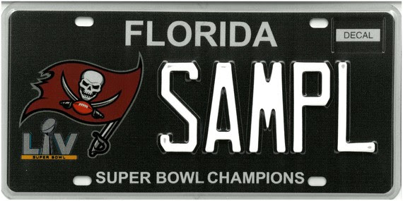 Tampa Bay Super Bowl plate