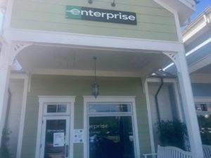 The Enterprise rental car office at Lake Sumter Landing The Enterprise rental car office at Lake Sumter Landing