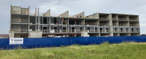 The Home2 Suites Hotel is under construction at the Beaumont development on County Road 466A across from Pinellas Plaza in The Villages.