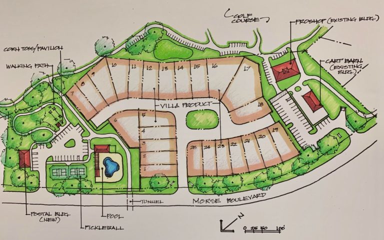 The Villages offered this rendering of the site plan for the former home of Hacienda Hills Country Club