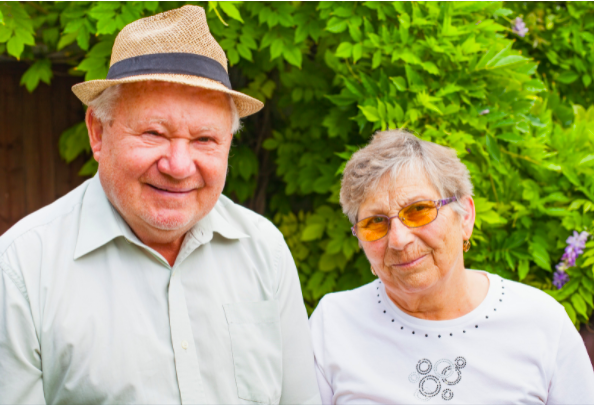 elderly couple