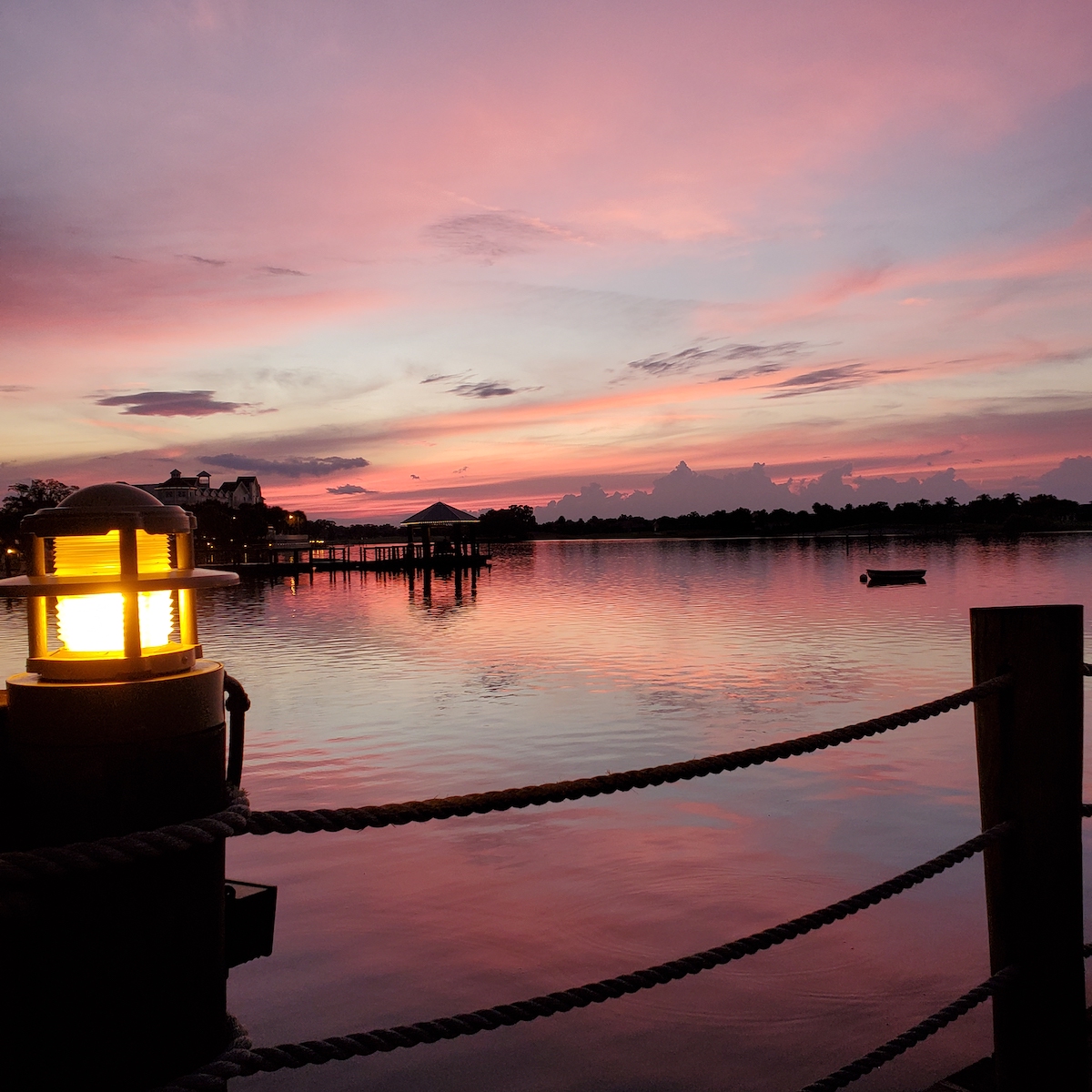 Beautiful Night On Lake Sumter Landing