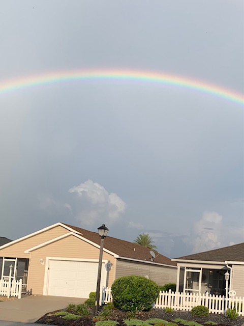Beautiful Rainbow Over The Village Of Hemingway