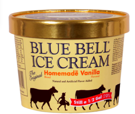 Blue Bell ice cream