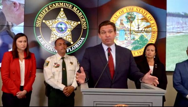 Gov. Ron DeSantis announced the lawsuit against the Biden Administration at a press conference Tuesday