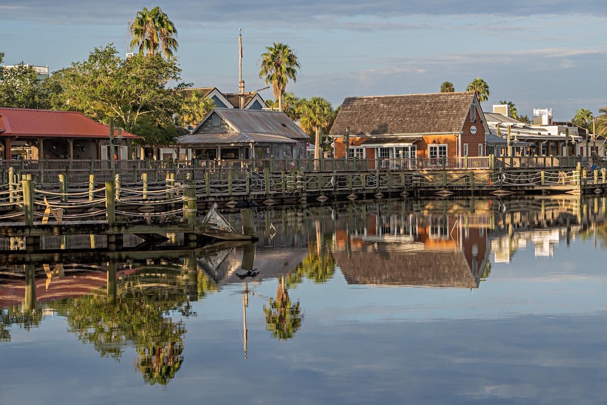 Reflection On Water At Lake Sumter Landing