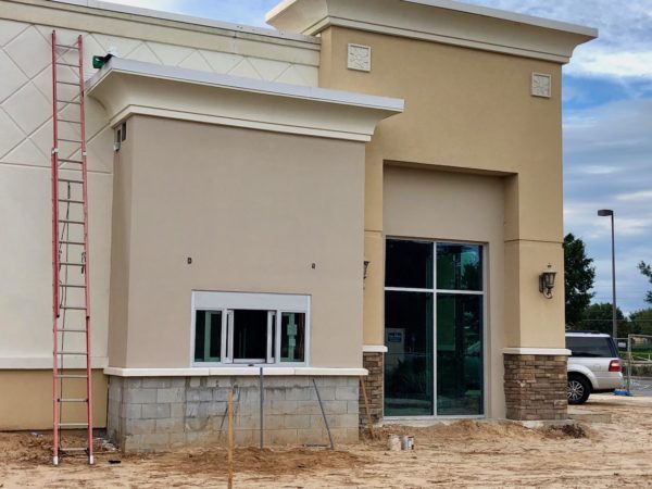 The new Chipotle restaurant will include a drive up window The new Chipotle restaurant will include a drive up window