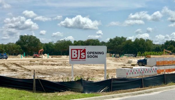 Work is progressing at the new BJs Wholesale Club site