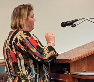 Erin Munz spoke Tuesday before the special magistrate in Wildwood Erin Munz spoke Tuesday before the special magistrate in Wildwood
