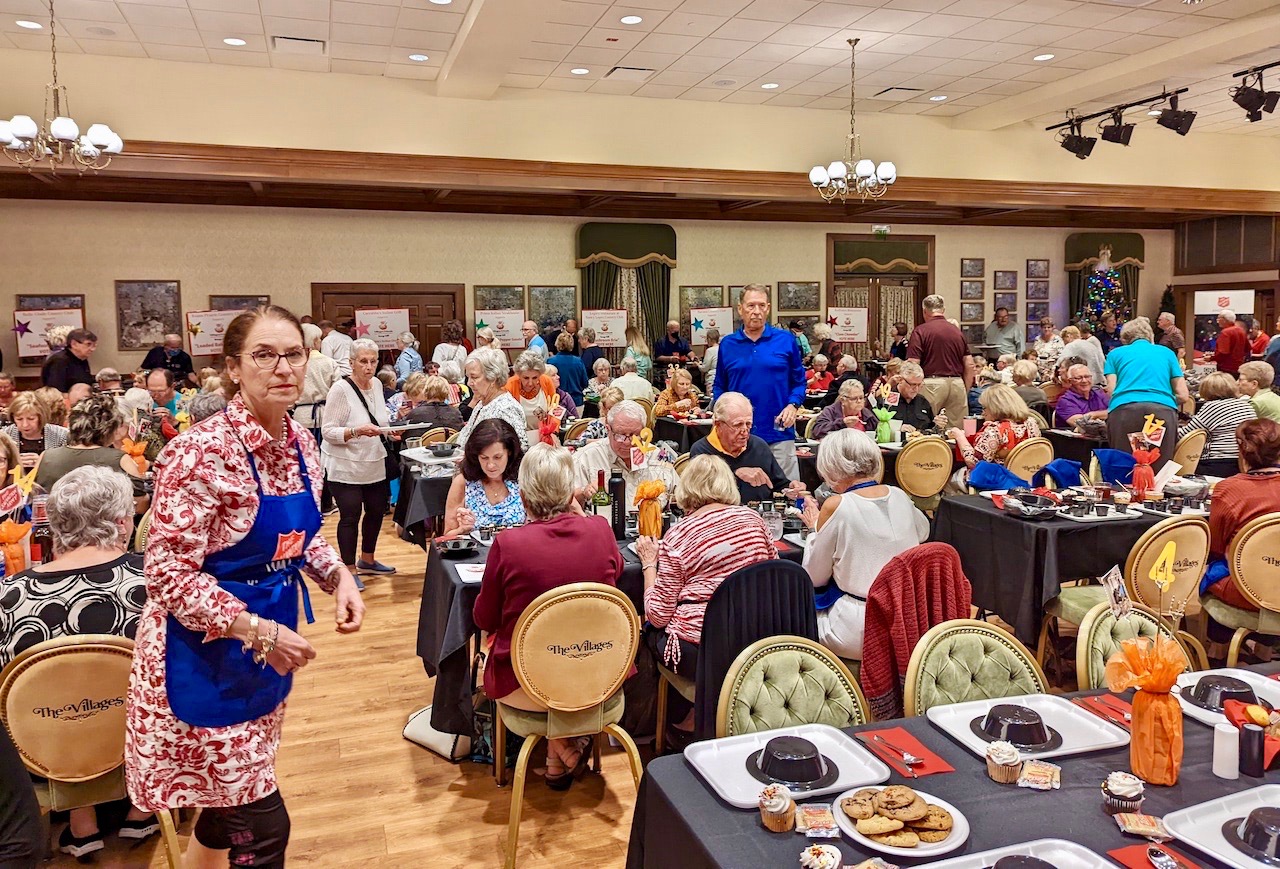 A big crowd gathered Tuesday night at Rohan Recreation Center for the Salvation Army event