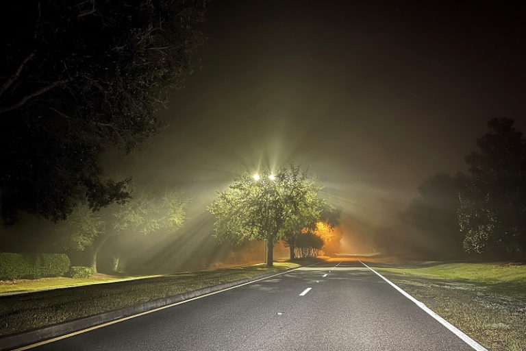 Early Morning Fog Along El Camino Real In The Villages