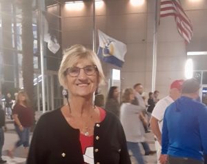 Henrietta Amey of the Village of Caroline was at Sundays event at the Amway Center featuring former President Trump