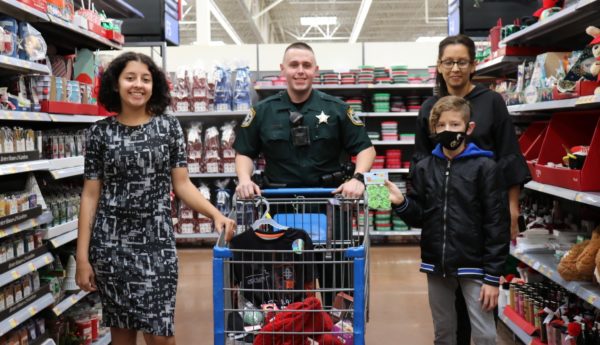 Sumter County Deputy Neumann with Brandon and Anna Sumter County Deputy Neumann with Brandon and Anna