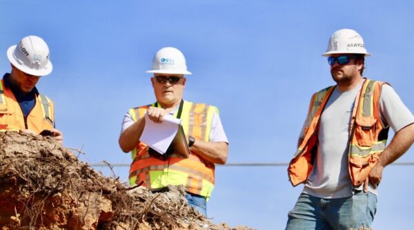 An OSHA insepctor center was with representatives of Maylor Foundation on Thursday at the roadway construction site on U.S. Hwy. 27441 in Lady Lake. An OSHA insepctor center was with representatives of Maylor Foundation on Thursday at the roadway construction site on U.S. Hwy. 27441 in Lady Lake.
