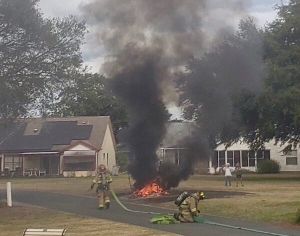 The Villages Public Safety Department arrived on the scene and put out the fire The Villages Public Safety Department arrived on the scene and put out the fire