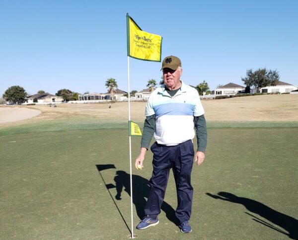 Villager Tim Doyle recently got his first hole in one