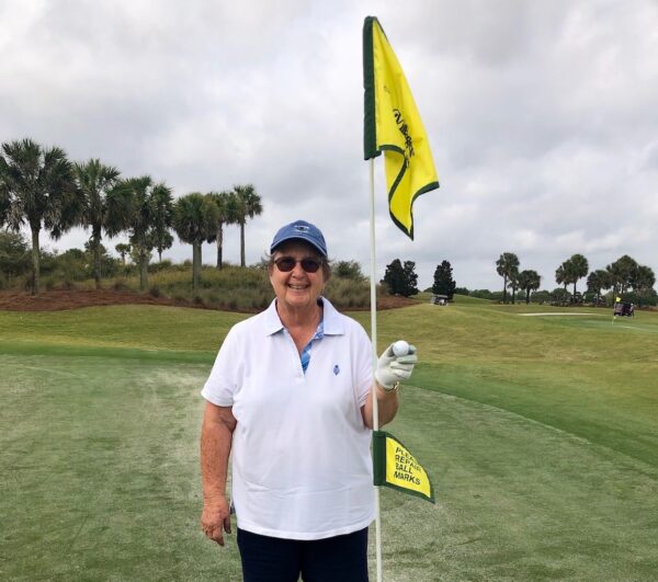 Audrey Cooper recently got her fith hole in one