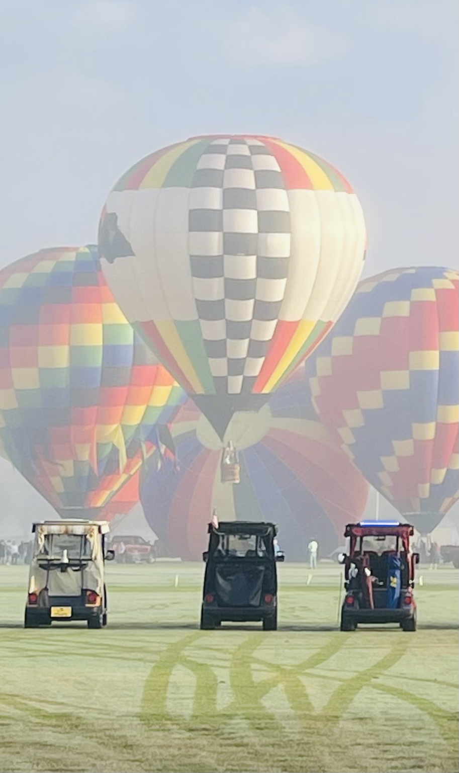 Hot Air Balloons On Golf Course In The Villages