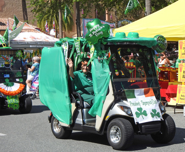 The Shamrock Club was represented in the St. Patricks Parade