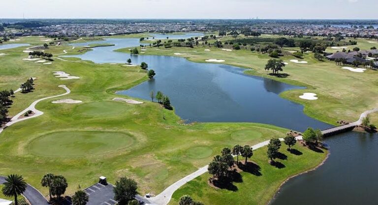 An aerial view of the Belle Glade Championship Course