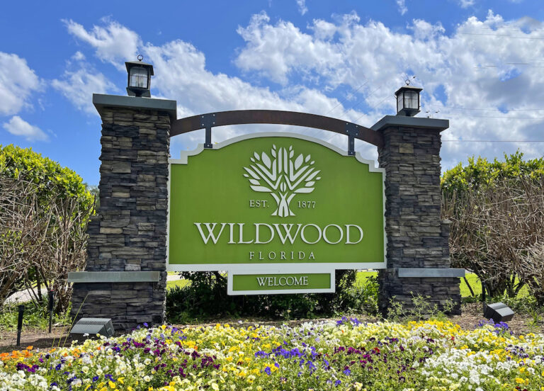 City of Wildwood sign