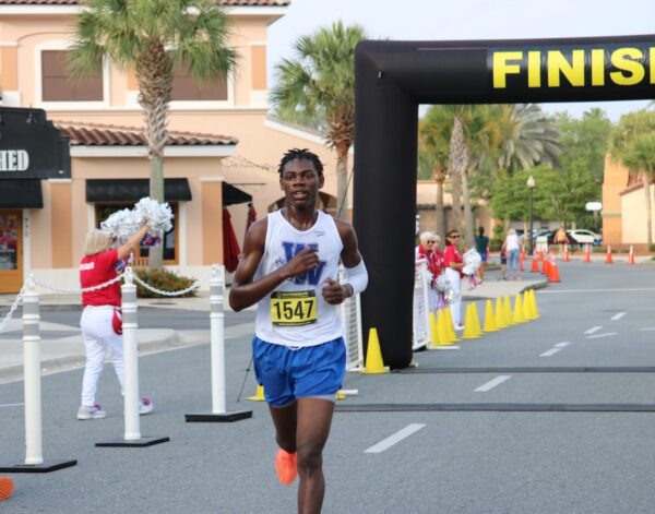 Kamarius Worthen was the overall winner of Saturdays Running of the Squares 5K in The Villages