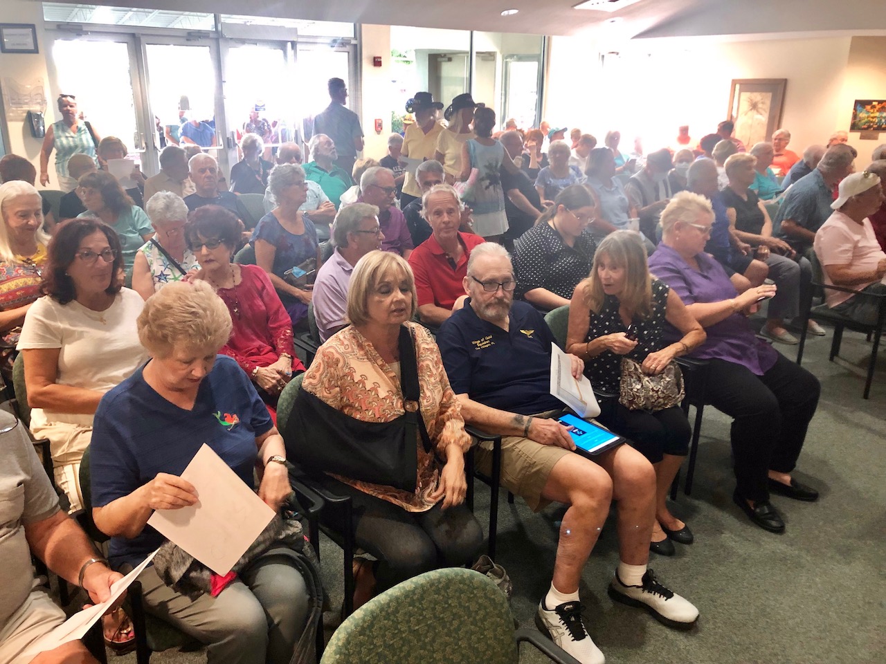 Every seat was taken at Lady Lake Town Hall 30 minutes to the start of Mondays meeting