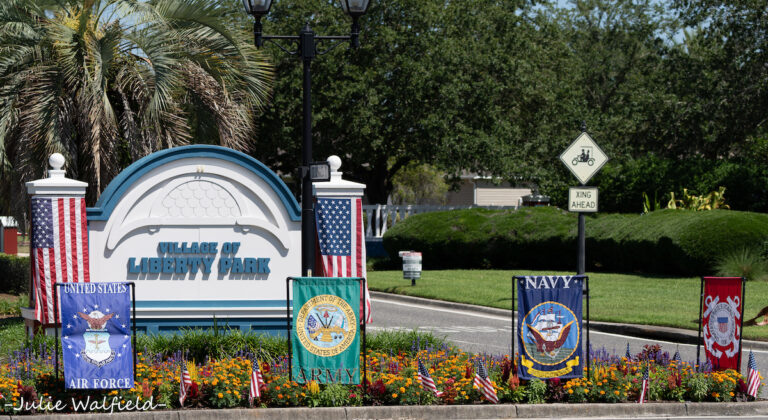 Patriotic Display For Memorial Day In The Villages