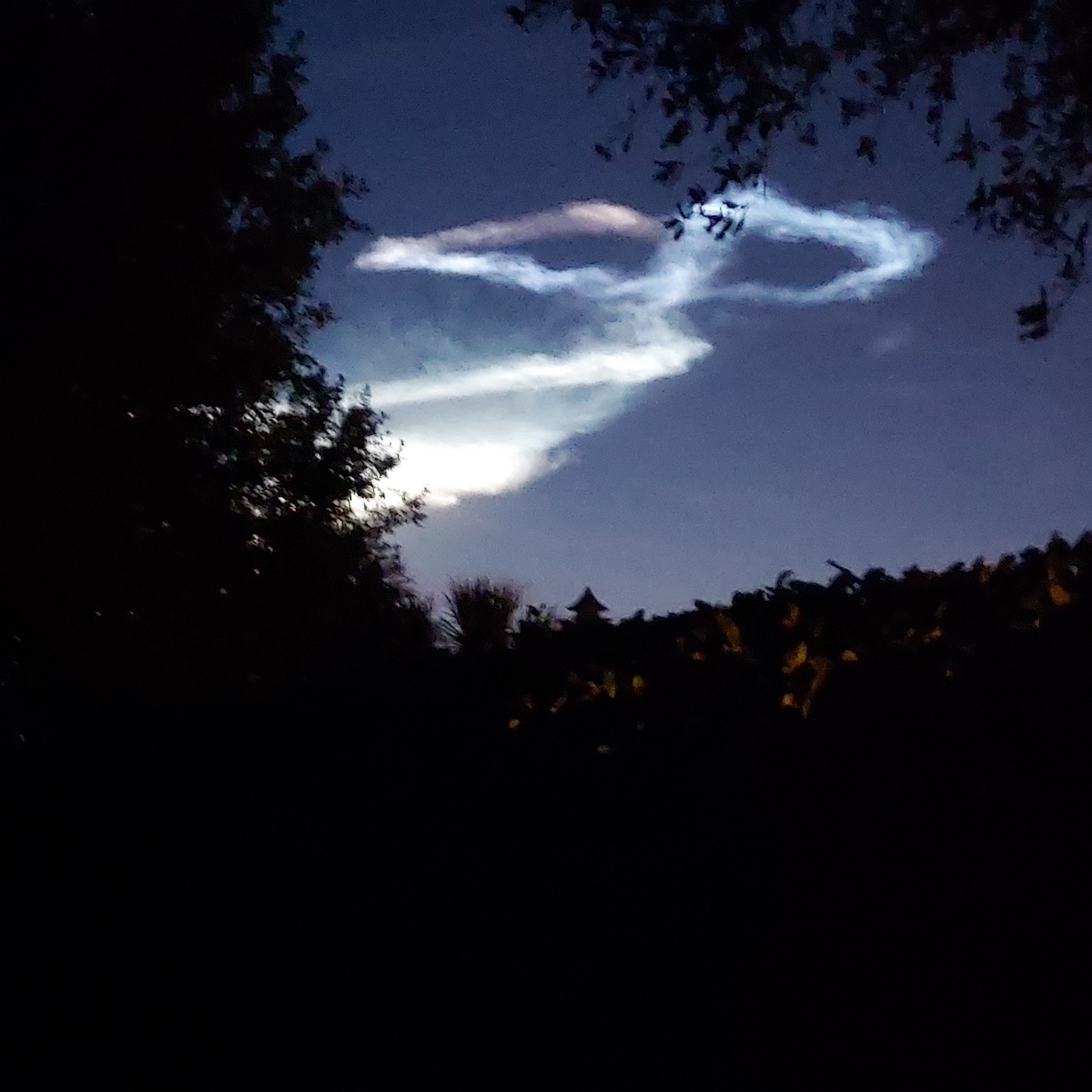 SpaceX Launch Contrails Over The Villages