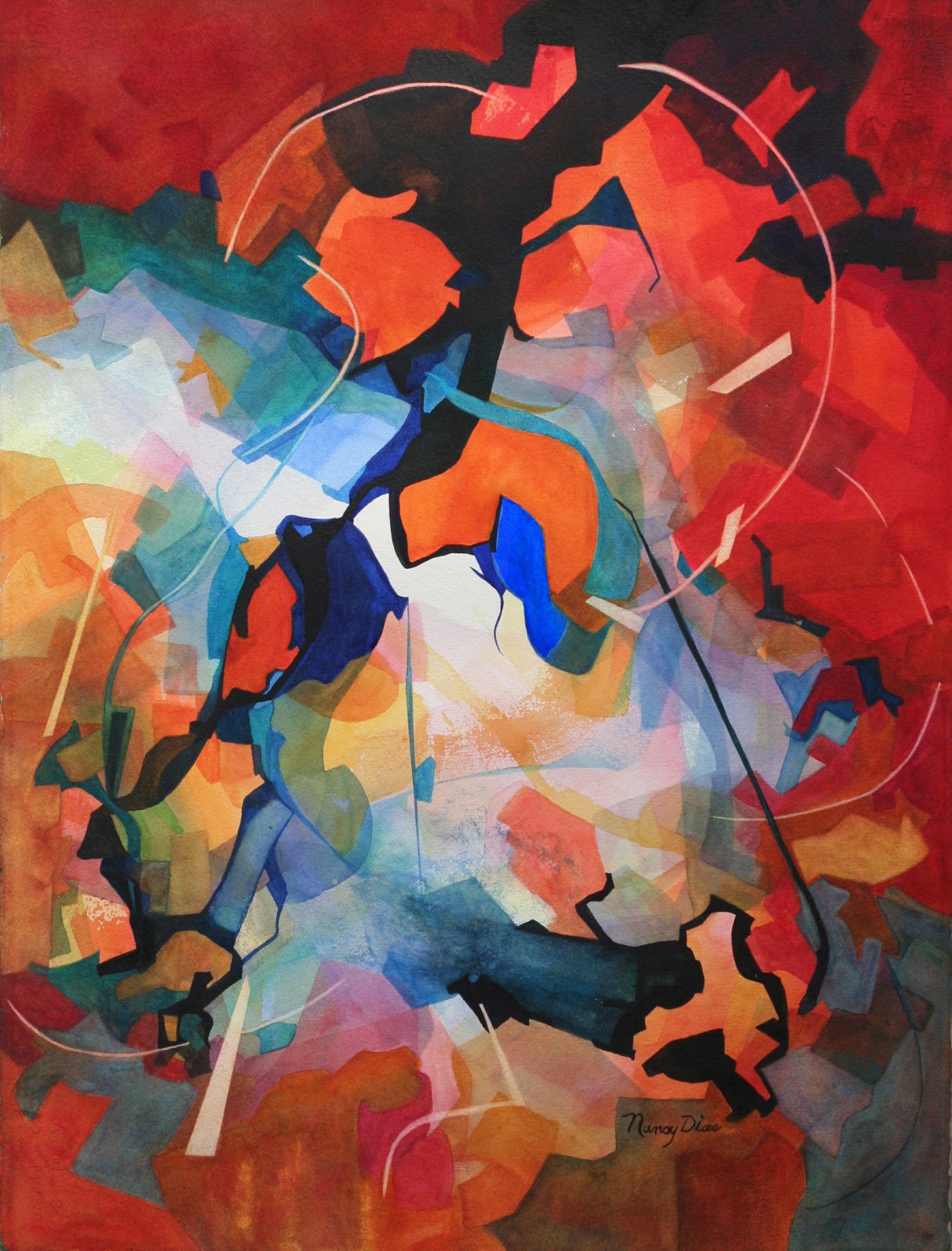 Village of Piedmont resident Nancy Dias created this painting 22Odyssey.22