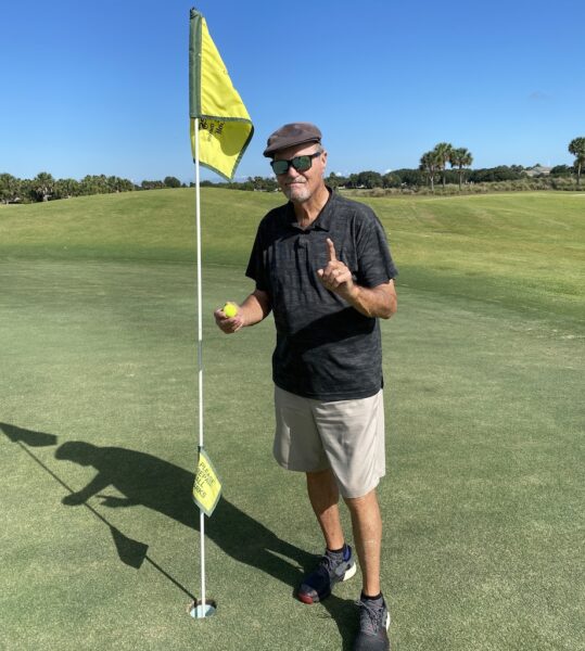 Fred Conger recently got a hole in one