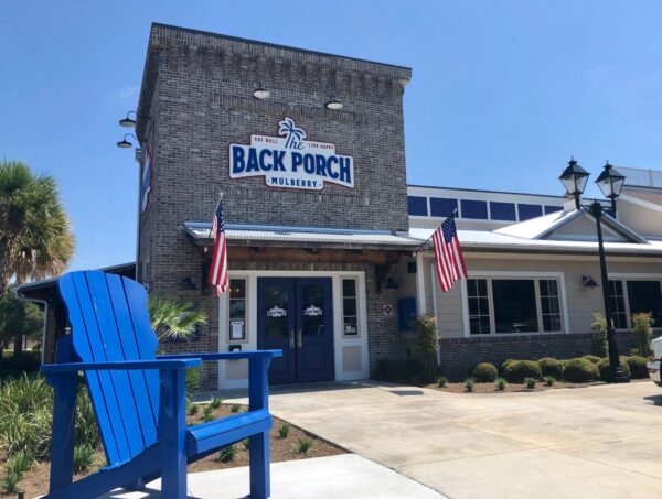 The Back Porch restaurant at Mulberry Grove Plaza